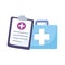 Telemedicine, kit first aid medical report and treatment and online healthcare services
