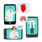 Telemedicine, online doctors consultation