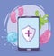 Telemedicine, smartphone outbreak virus, medical treatment and online healthcare services