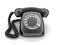 Telephone black, view front