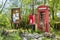 Telephone booth and letter box in the wilderness, Scotland