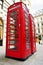 Telephone boxes in London