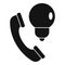 Telephone call advice icon, simple style