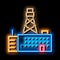 telephone connection station tower neon glow icon illustration