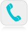 Telephone icon for communications and support