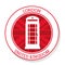 Telephone icon. United kingdom design. graphic