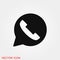 Telephone icon, Whatsapp icon vector sign symbol for design