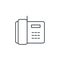 Telephone, office phone thin line icon. Linear vector symbol