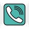 Telephone, phone or calls app icon for smartphone, tablet, laptop or other smart device with mobile interface