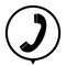 Telephone receiver - icon for web design