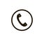 Telephone reciver vector icon, flat design best vector icon. Phone icon in flat style on white background. Phone sign