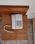 Telephone retro device white