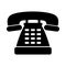 Telephone silhouette. Business icon