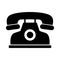 Telephone silhouette. Business icon