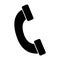 Telephone silhouette. Business icon