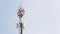 Telephone towers in Phichit Province, Thailand. telephone towers. iron signal wave