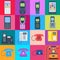 Telephones vector icons