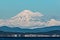 Telephoto image of Mt. Baker, WA, USA taken from Victoria, Vancouver Island, BC, Canada