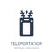 Teleportation icon. Trendy flat vector Teleportation icon on whi