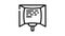 teleprompter electronic equipment line icon animation