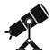 Telescope black simple icon