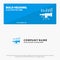 Telescope, Business, Forecast, Forecasting, Market, Trend, Vision SOlid Icon Website Banner and Business Logo Template
