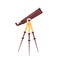 Telescope cartoon vector illustration