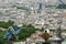 Telescope viewer and city skyline at daytime. Paris, France.