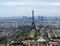 Telescope viewer and city skyline at daytime. Paris, France