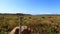 Telescope viewer pointed at the Upper Newport Bay Nature Preserve hiking trail