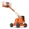 Telescopic Boom Lift on white. 3D illustration