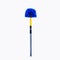 TELESCOPIC EXTENDABLE SPIDER WEB SWEEPER - BLUE AND YELLOW