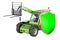 Telescopic handlers with shield. 3D rendering