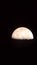Telescopic moon  shoot on the night clear view