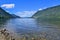 Teletskoye or Golden lake. Altai mountains summer landscape