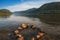 Teletskoye lake in Altai mountains