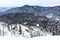 Teletsky ski resort, view from Mount Kokuya, Republic  Altai, Russia