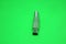 Television antenna connector on a green background