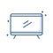 Television device gadget technology line style icon