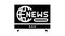 television news glyph icon animation