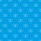 Television pattern seamless blue