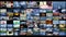 Television Production Technologies Concept as a Video Wall Background