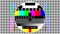 Television screen color test pattern - Seamless loop