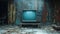 Television Screen\\\'s Technical Malfunction Digital Disruption, Generative Ai