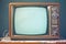 Television time travel Vintage appeal with a retro TV display