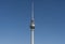 Television Tower Berlin with Airplane Trail