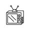 televisor of nineties retro icon