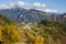 Tella village and surrounding landscape, Huesca, Spain