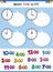 Telling time clock face cartoon task