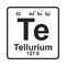 tellurium element icon